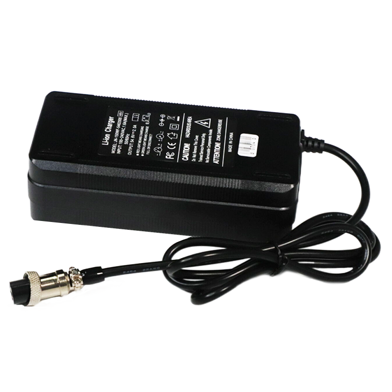 54.6V 2A Charger with GX16 Plug – Compatible with 48V Lithium Battery (1+3-), E-Scooters and Bikes