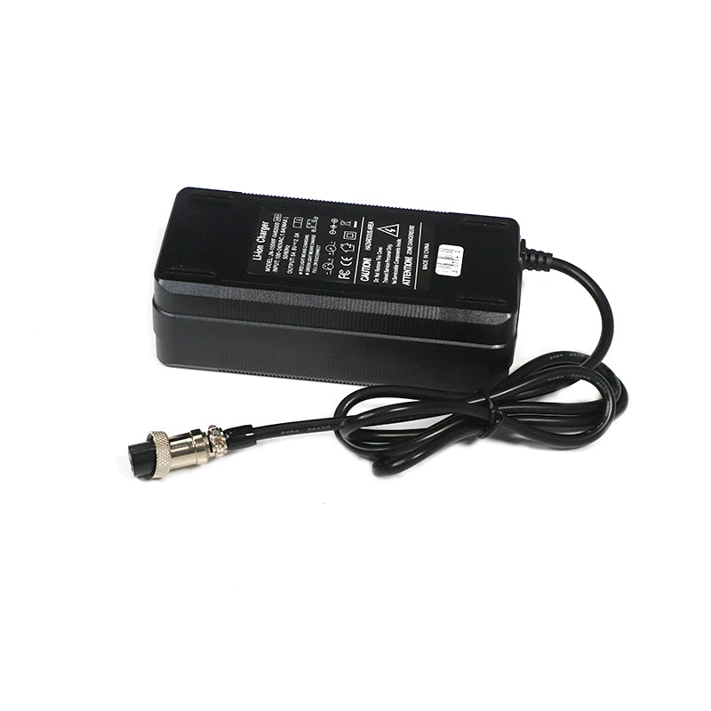 54.6V 2A Charger with GX16 Plug – Compatible with 48V Lithium Battery (1+3-), E-Scooters and Bikes