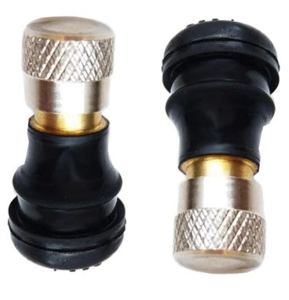 Short Straight Valve Stem – Tubeless Tyre Valve with Metal Cap