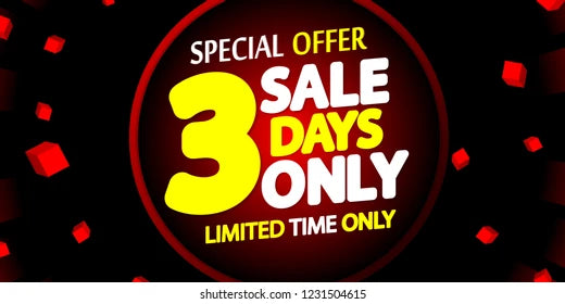 3 DAY TUBE SALE