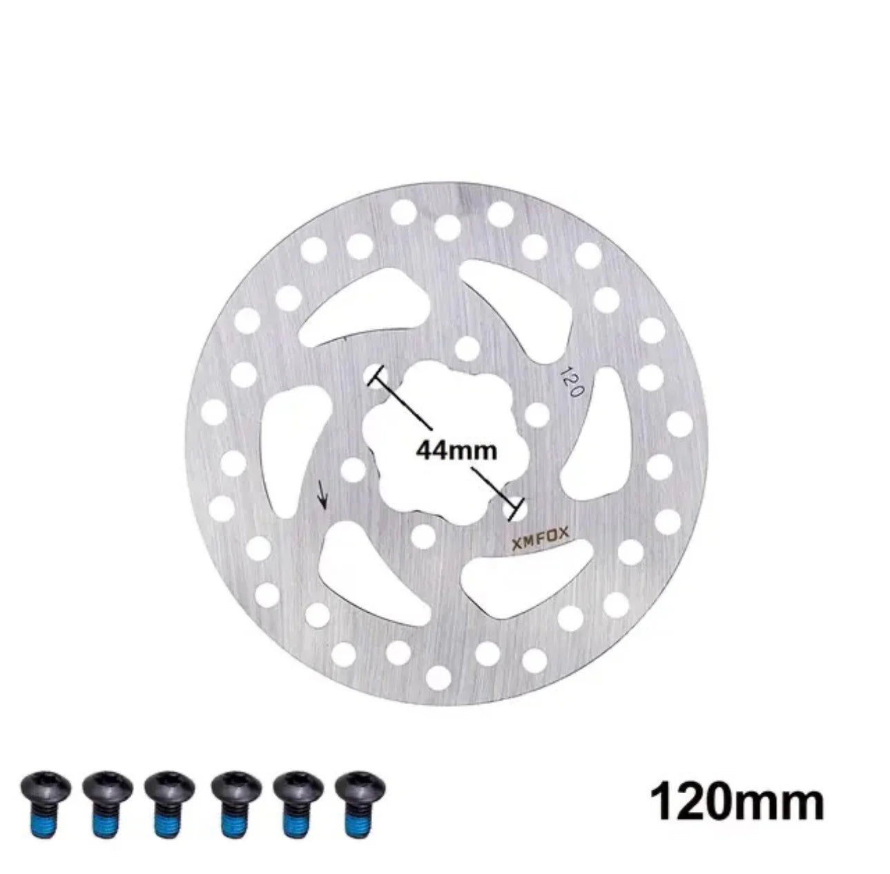 EScooter - 120mm Brake Rotor – Standard 6 Bolt Replacement for Electric Scooters