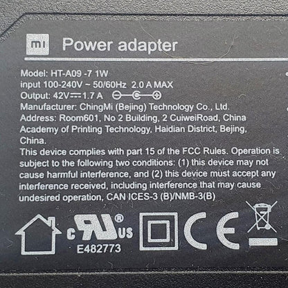 Original Genuine - Xiaomi Charger – 42V 1.7A