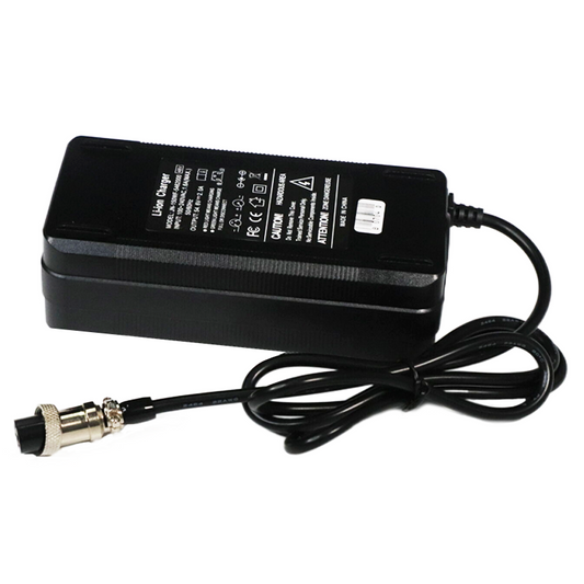 54.6V 2A Charger with GX16 Plug – Compatible with 48V Lithium Battery (1+3-), E-Scooters and Bikes