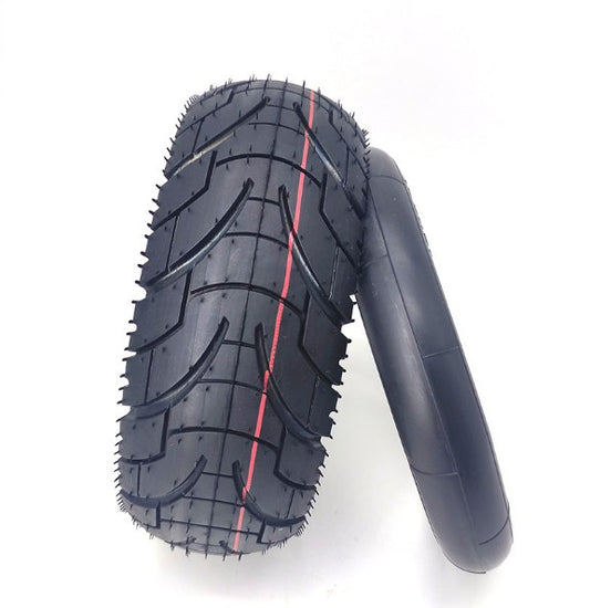 TYRE AND TUBE BUNDLE - 10×3 Street Tyre | 255×80mm 80/65‑6 INCLUDING 10 X 2.5 90 DEGREE TUBE