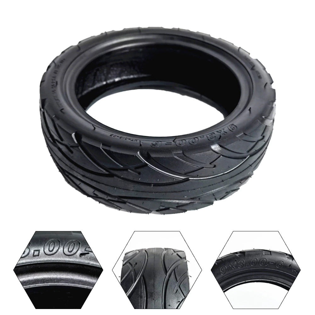 Electric Scooter Tyre – 9 x 3.0-6 Tubeless Tyre TUOVT