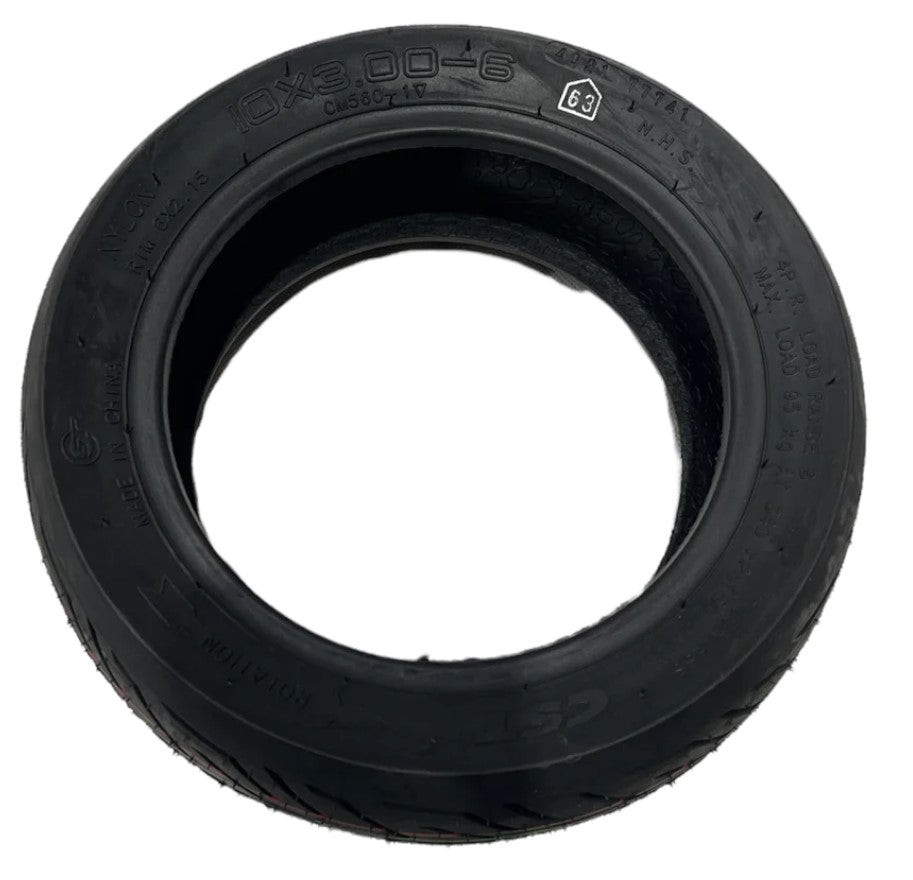 Electric Scooter Tyre - 10" x 3" - 255 x 80mm - 80/65-6 - Street - CST