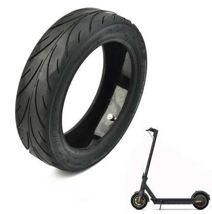 Electric Scooter Tyre - 10" x 2.5" - 60/70-6.5 - Run Flat Tubeless Tyre with valve (Genuine Ninebot)