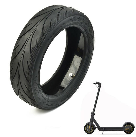 Electric Scooter Tyre - 10" x 2.5" - 60/70-6.5 - Run Flat Tubeless Tyre with valve (Genuine Ninebot)
